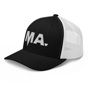 Momsta White Mother Trucker Hat