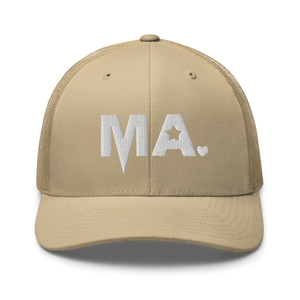 Momsta White Mother Trucker Hat