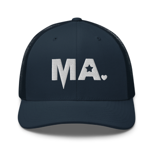 Momsta White Mother Trucker Hat