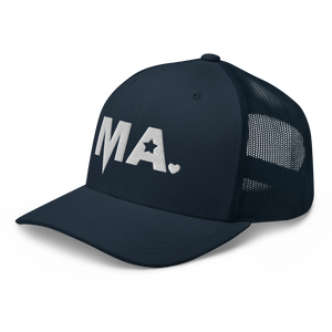 Momsta White Mother Trucker Hat