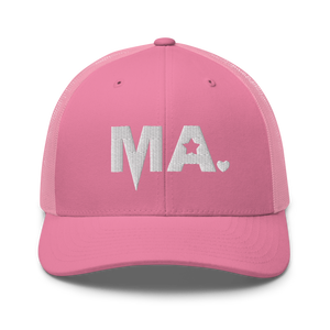 Momsta White Mother Trucker Hat