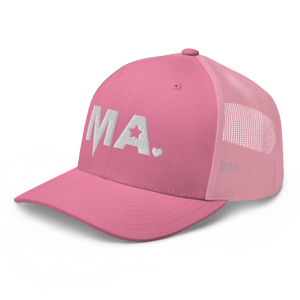 Momsta White Mother Trucker Hat
