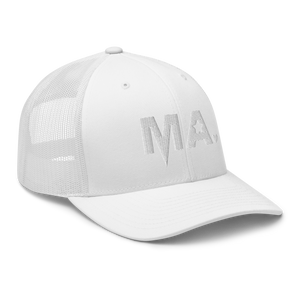 Momsta White Mother Trucker Hat